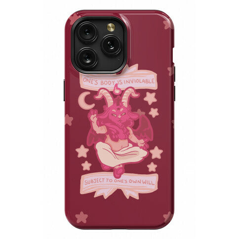 One's Body Is Inviolable Subject To One's Own Will Phone Case